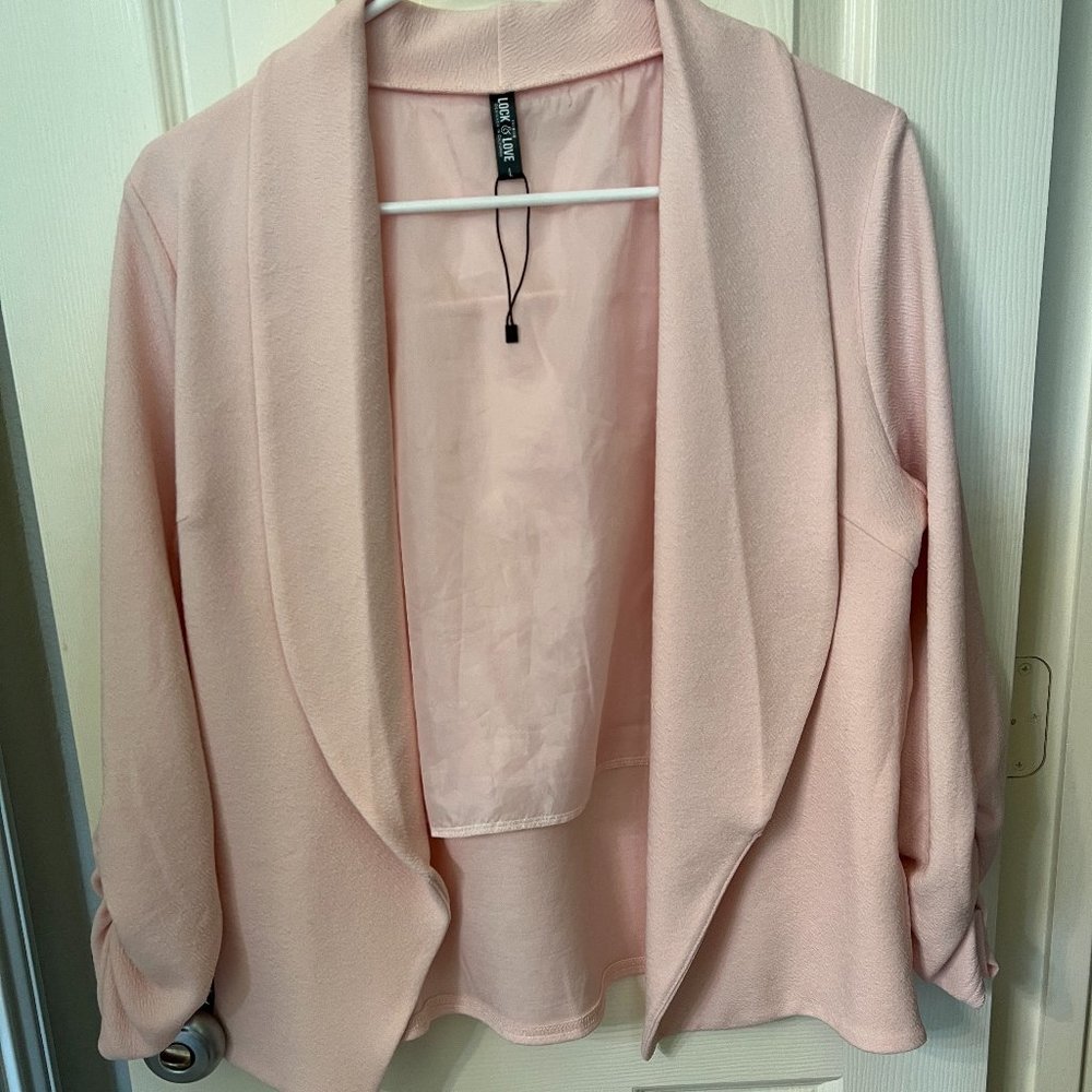 Lock & Love Light Pink Blazer